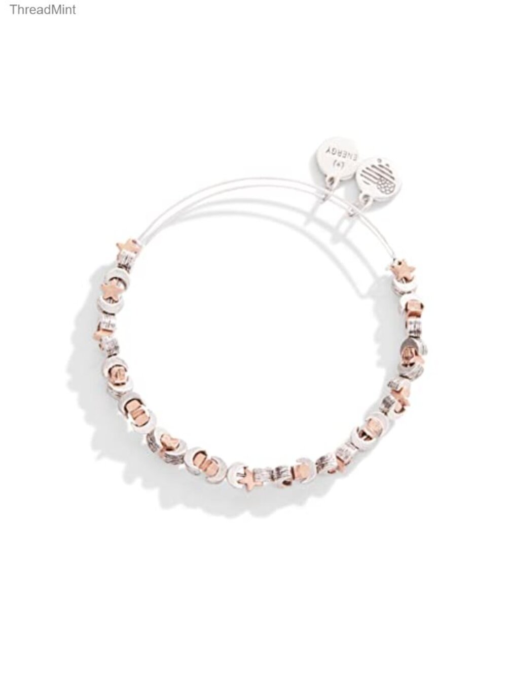 Expandable Celestial Star Moon Beaded Bangle Bracelet